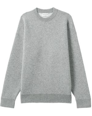 Johnstons of Elgin Pull À Col Rond - Grey
