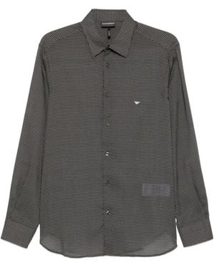 Emporio Armani Camisa de manga larga - Gris