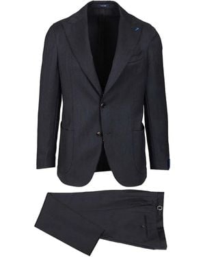 Guarinucci Peak-Lapel Single-Breasted Suit - Blue