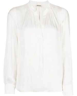 Zadig & Voltaire Tink Satin Perm - White