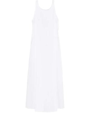 Max Mara Sleeveless A-Line Midi Dress - White