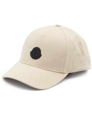 Moncler Logo-Patch Baseball Cap - Natur