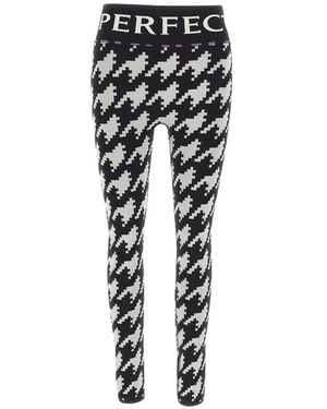 Perfect Moment Jacquard Base Layer Leggings - Black