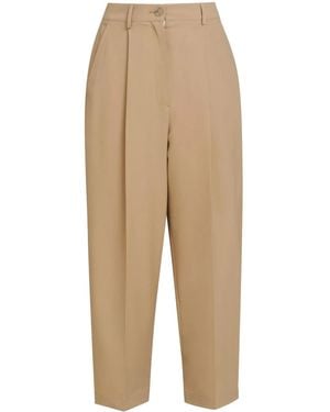 Marni Wide Leg Trousers For Effortless Elegance - Natural