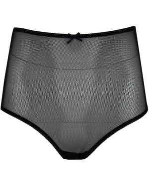 Laura Urbinati Bow-Detail Briefs - Black