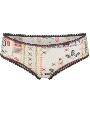 Momoní Amaca Printed Briefs - White