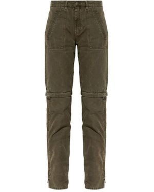 Blumarine Zip-detail Trousers - グリーン