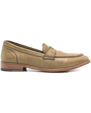 STURLINI FIRENZE Penny-Slot Leather Loafers - Brown