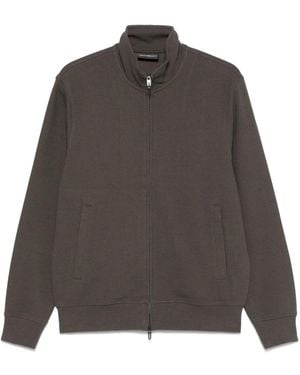 EA7 ジップアップ スウェットシャツ - グレー