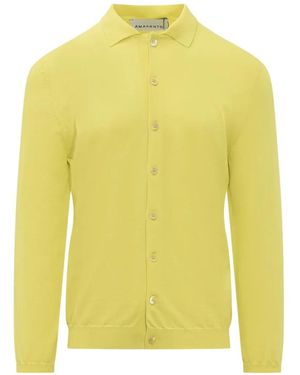 Amaranto Button-Down Cardigan - Yellow