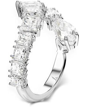 Swarovski Matrix Crystal-Embellished Wrap Ring - White
