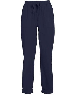 Deha Pantalon À Lien De Resserrage - Bleu
