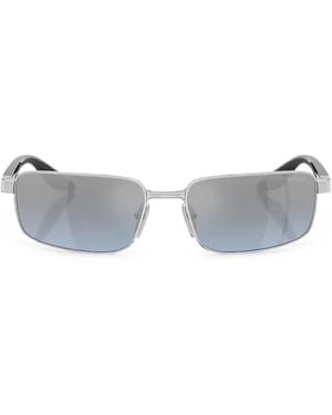 Prada Linea Rossa Occhiali Da Sole Rettangolari - Bianco