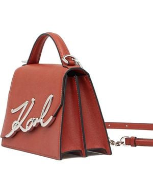 Karl Lagerfeld サッチェルバッグ - レッド