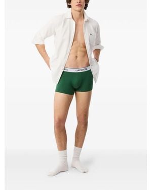 Lacoste Logo-Waistband Shorts - Green