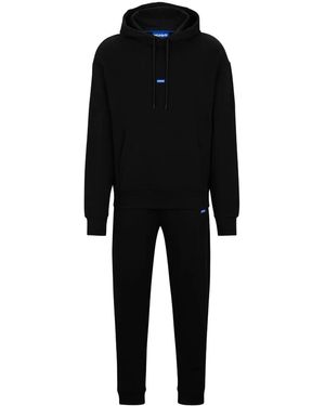 HUGO Hoodie Mit Logo-Applikation - Schwarz