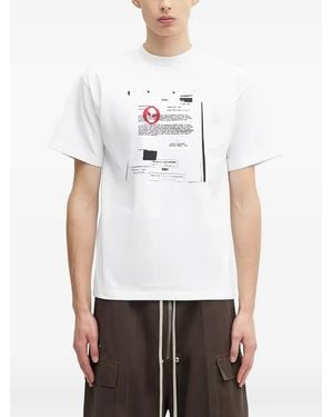 No Problemo Chest Graphic T-Shirt - White