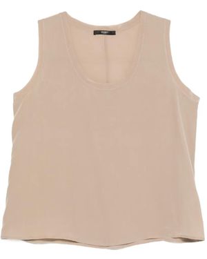 Seventy Scoop-Neck Sleeveless Top - Natural