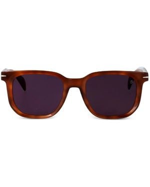 David Beckham Sonnenbrille Mit Eckigem Gestell - Lila