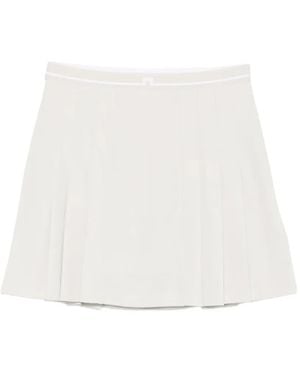J.Lindeberg Gonna Harlow Corta Plissettata - Bianco
