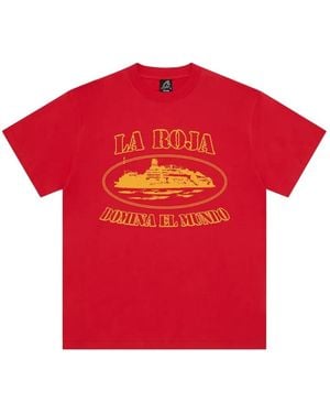corteiz Spain Alcatraz Spain T-Shirt - Red