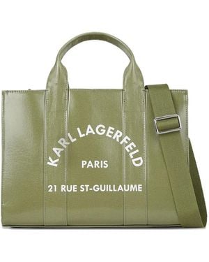 KARL LAGERFELD Rue St-Guillaume Tote Bag - Green