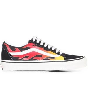 Vans Old Skool 36 Flame-Print Sneakers - White