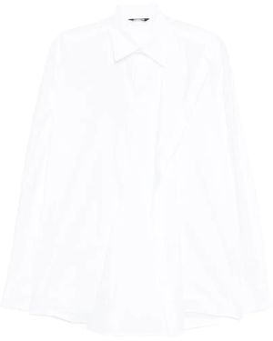 Moohong Layered-Design Long-Sleeve Shirt - White
