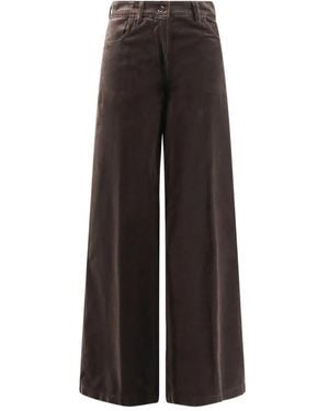 Aspesi Ausgestellte High-Waist-Hose - Braun
