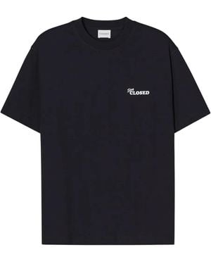 Closed Logo-Print T-Shirt - Blue