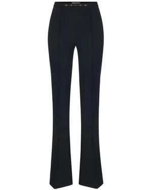 Elisabetta Franchi Pantalon En Crêpe Stretch Double Couche - Blue