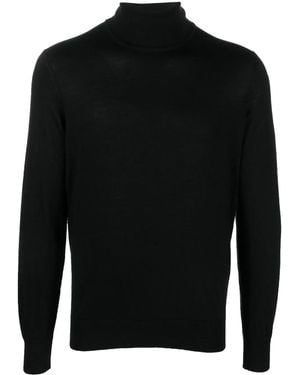 ZEGNA Roll-Neck Knit Jumper - Black