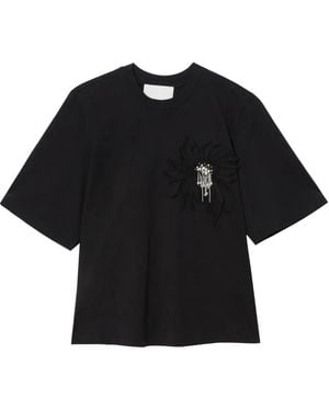 3.1 Phillip Lim Appliqué T-Shirt - Black