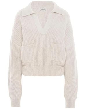 LeKasha Orleans Cashmere Sweater - White