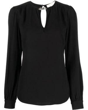 MICHAEL Michael Kors Blouse Met Pofmouwen - Zwart