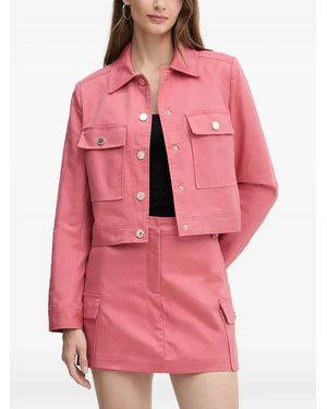 Morgan Jacke Mit Aufgesetzten Taschen - Pink