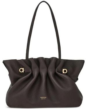 Ferragamo Borsa Soft-Bag (M) - Nero