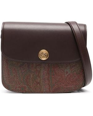 Etro エッセンシャル ショルダーバッグ S - ブラウン