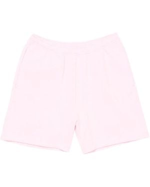 Acne Studios Pantalones cortos con logo bordado - Rosa