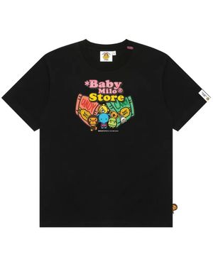 *BABY MILO® STORE BY *A BATHING APE® Graphic-Print T-Shirt - Black