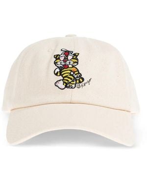 KENZO Cartoon Embroidered Baseball Cap - Natural