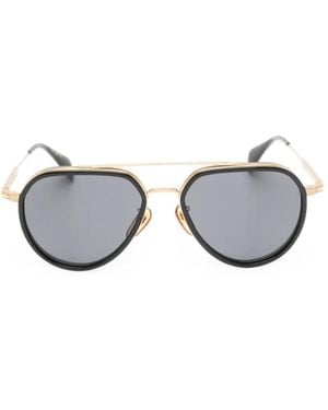 David Beckham Pilot-Frame Sunglasses - Metallic
