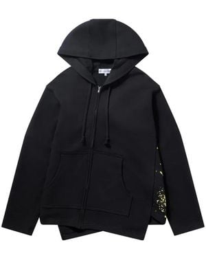 Comme des Garçons Zip-Fastening Asymmetric Hoodie - Black