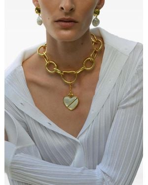 Lizzie Fortunato Halskette Mit Anhänger - Grau