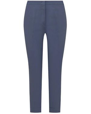 Etro Cropped Trousers - Blue