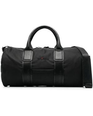 Kiton Logo-Strap Travel Bag - Black