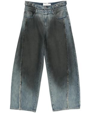 Feng Chen Wang Gradient-Effect Denim Jeans - Gray