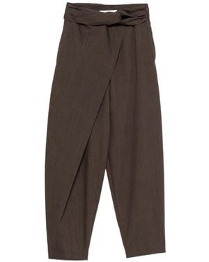 Rohe Wrap-Style Twist-Detail Trousers - Grey