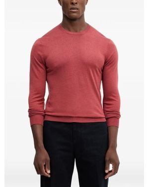 Hackett Crew-Neck Jumper - Red