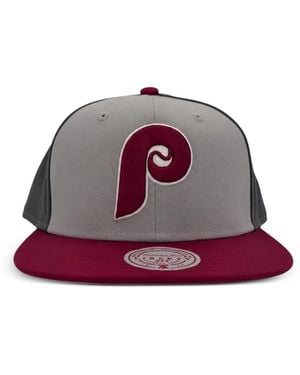 Mitchell & Ness Philadelphia Phillies Appliqué Hat - Purple